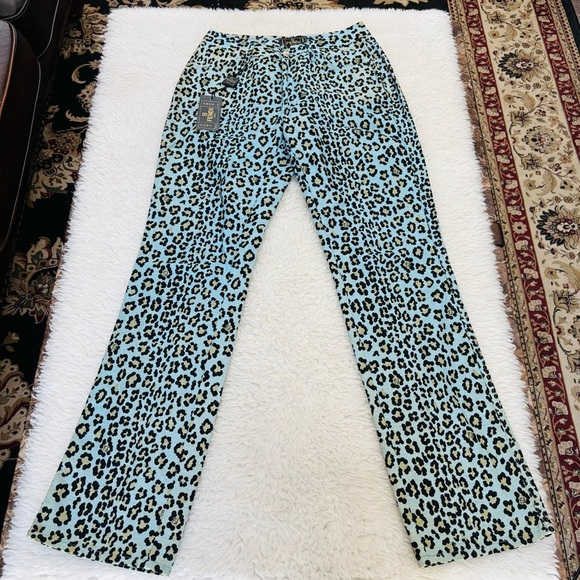 Fendi Tessuto Leopard Cheetah Print Pants size EU 45 US 31 - Picture 2 of 16